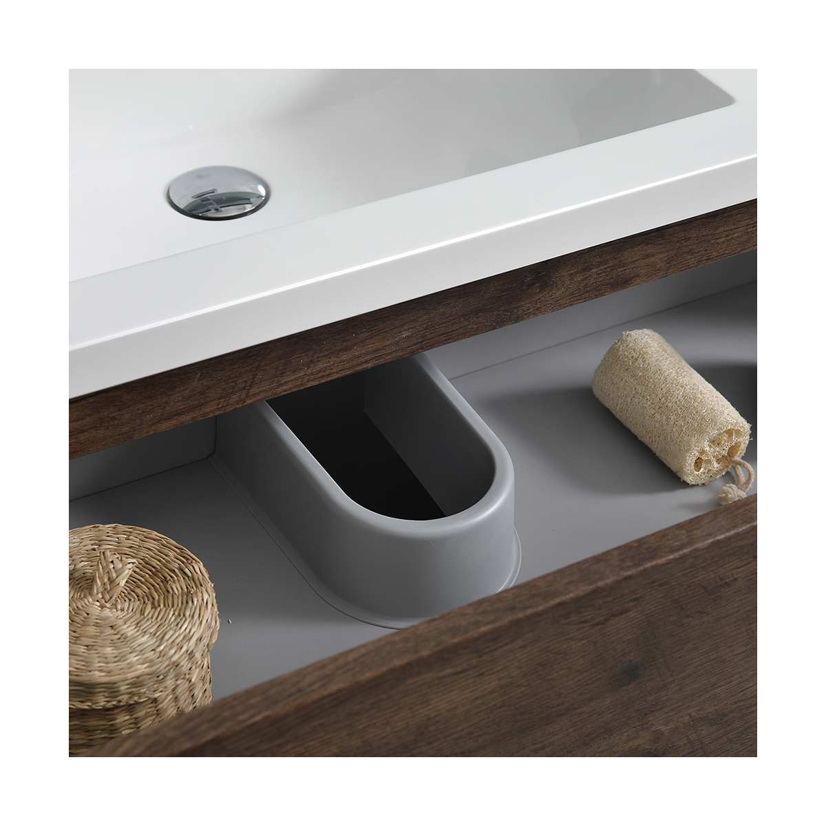 Lazzaro 40" Free Standing Single Basin Vanity Set with Cabinet and Acrylic Vanity Top - image 29