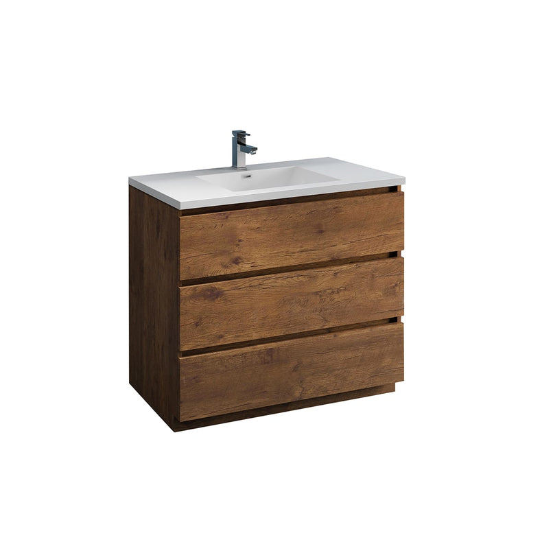 Lazzaro 40" Free Standing Single Basin Vanity Set with Cabinet and Acrylic Vanity Top - image 1