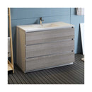 Lazzaro 48" Free Standing Single Basin Vanity Set with Cabinet and Acrylic Vanity Top - image 3