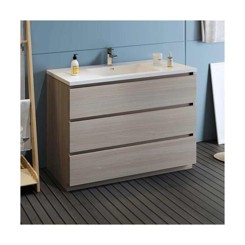 Lazzaro 48" Free Standing Single Basin Vanity Set with Cabinet and Acrylic Vanity Top - image 4