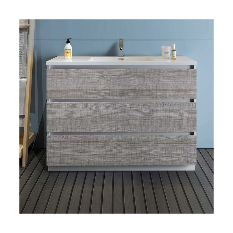 Lazzaro 48" Free Standing Single Basin Vanity Set with Cabinet and Acrylic Vanity Top - image 7