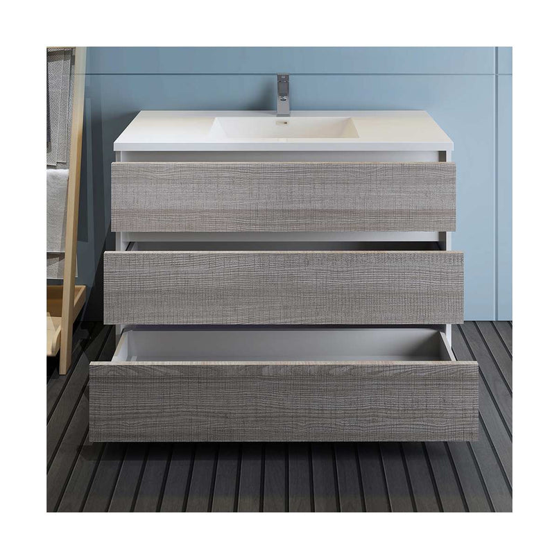 Lazzaro 48" Free Standing Single Basin Vanity Set with Cabinet and Acrylic Vanity Top - image 11