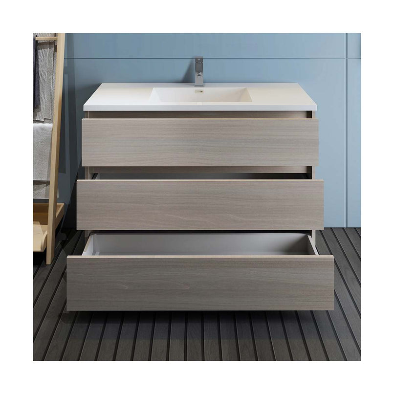 Lazzaro 48" Free Standing Single Basin Vanity Set with Cabinet and Acrylic Vanity Top - image 12