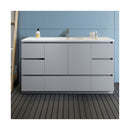 Lazzaro 60" Free Standing Single Basin Vanity Set with Cabinet and Acrylic Vanity Top - image 6