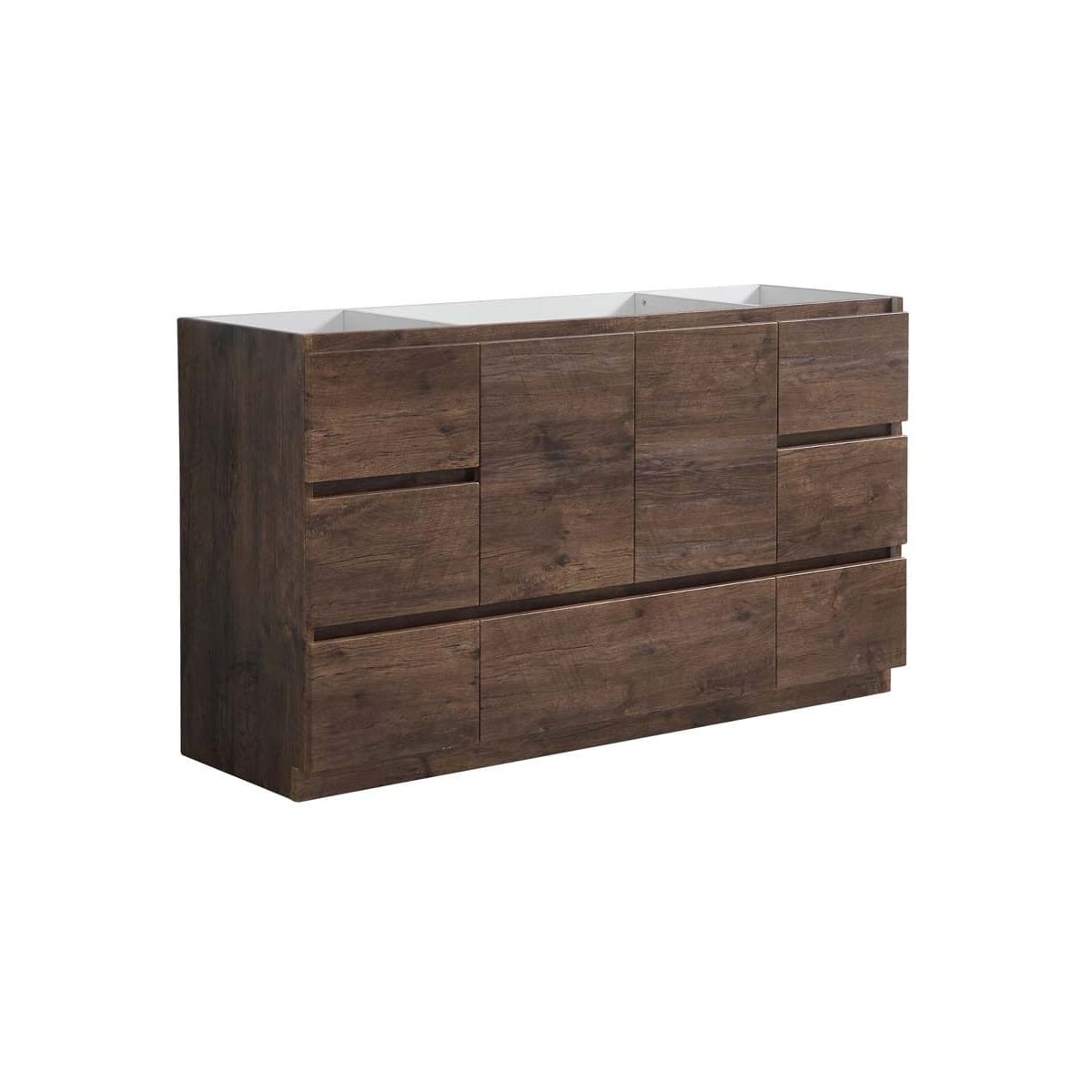 Lazzaro 60" Single Free Standing Manufactured Wood Vanity Cabinet Only - Less Vanity Top