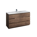 Lazzaro 60" Free Standing Single Basin Vanity Set with Cabinet and Acrylic Vanity Top - image 1