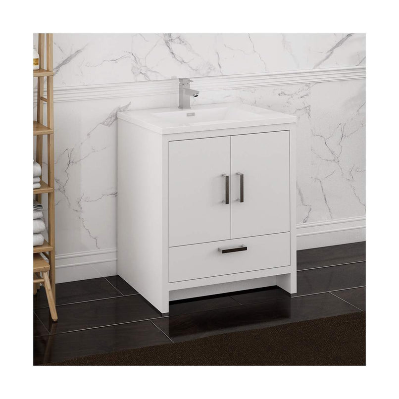 Imperia 30" Free Standing Single Basin Vanity Set with Cabinet and Acrylic Vanity Top - image 3