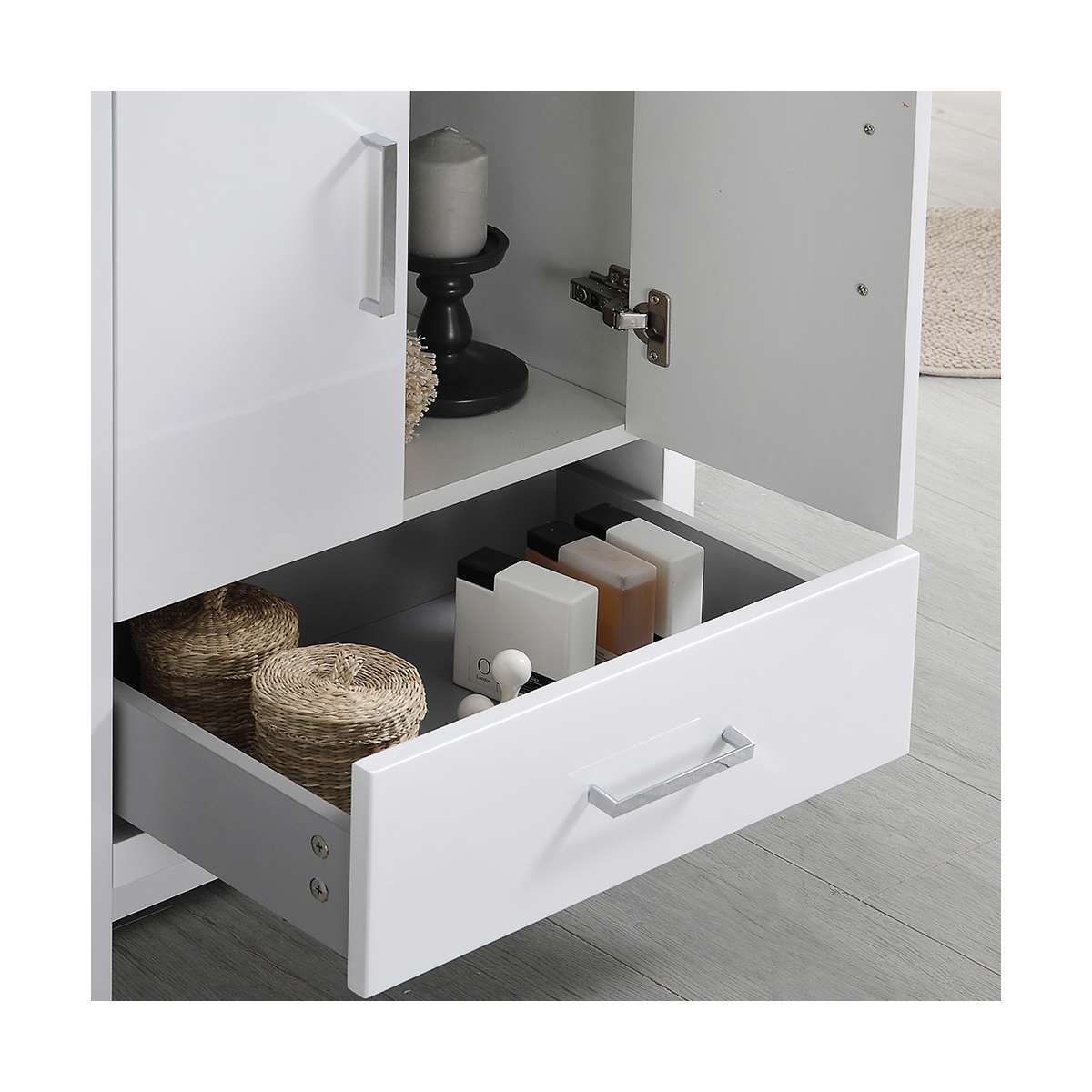 Imperia 30" Free Standing Single Basin Vanity Set with Cabinet and Acrylic Vanity Top