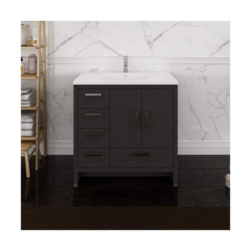 Imperia 36" Free Standing Single Basin Vanity Set with Cabinet and Acrylic Vanity Top - image 4