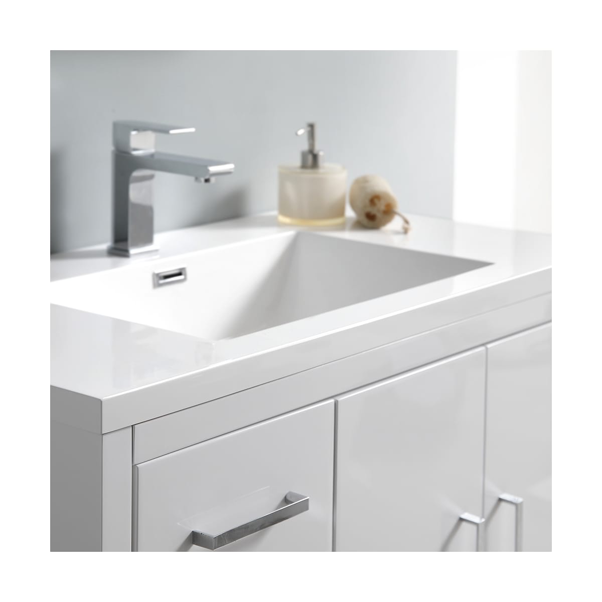 Imperia 36" Free Standing Single Basin Vanity Set with Cabinet and Acrylic Vanity Top