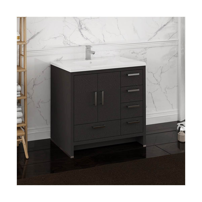 Imperia 36" Free Standing Single Basin Vanity Set with Cabinet and Acrylic Vanity Top - image 2