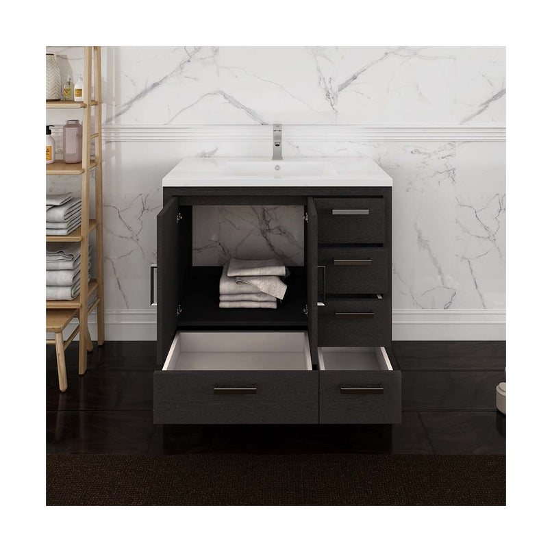 Imperia 36" Free Standing Single Basin Vanity Set with Cabinet and Acrylic Vanity Top - image 5