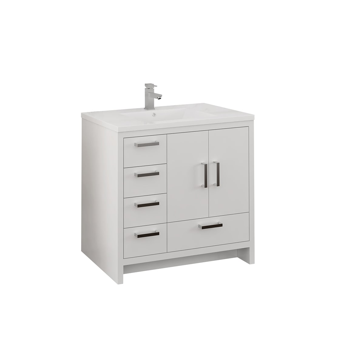 Imperia 36" Free Standing Single Basin Vanity Set with Cabinet and Acrylic Vanity Top