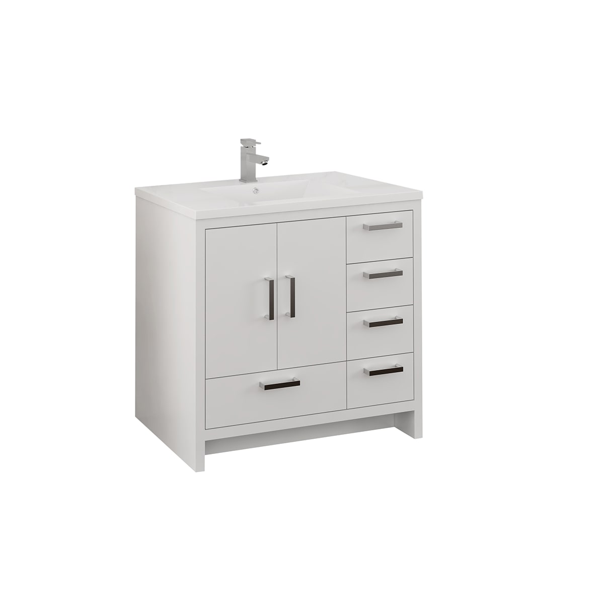 Imperia 36" Free Standing Single Basin Vanity Set with Cabinet and Acrylic Vanity Top