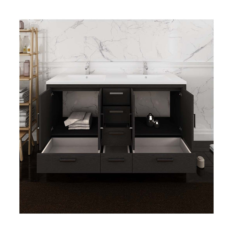 Imperia 60" Free Standing Double Basin Vanity Set with Cabinet and Acrylic Vanity Top - image 6