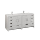 Imperia 72" Free Standing Double Basin Vanity Set with Cabinet and Acrylic Vanity Top - image 1
