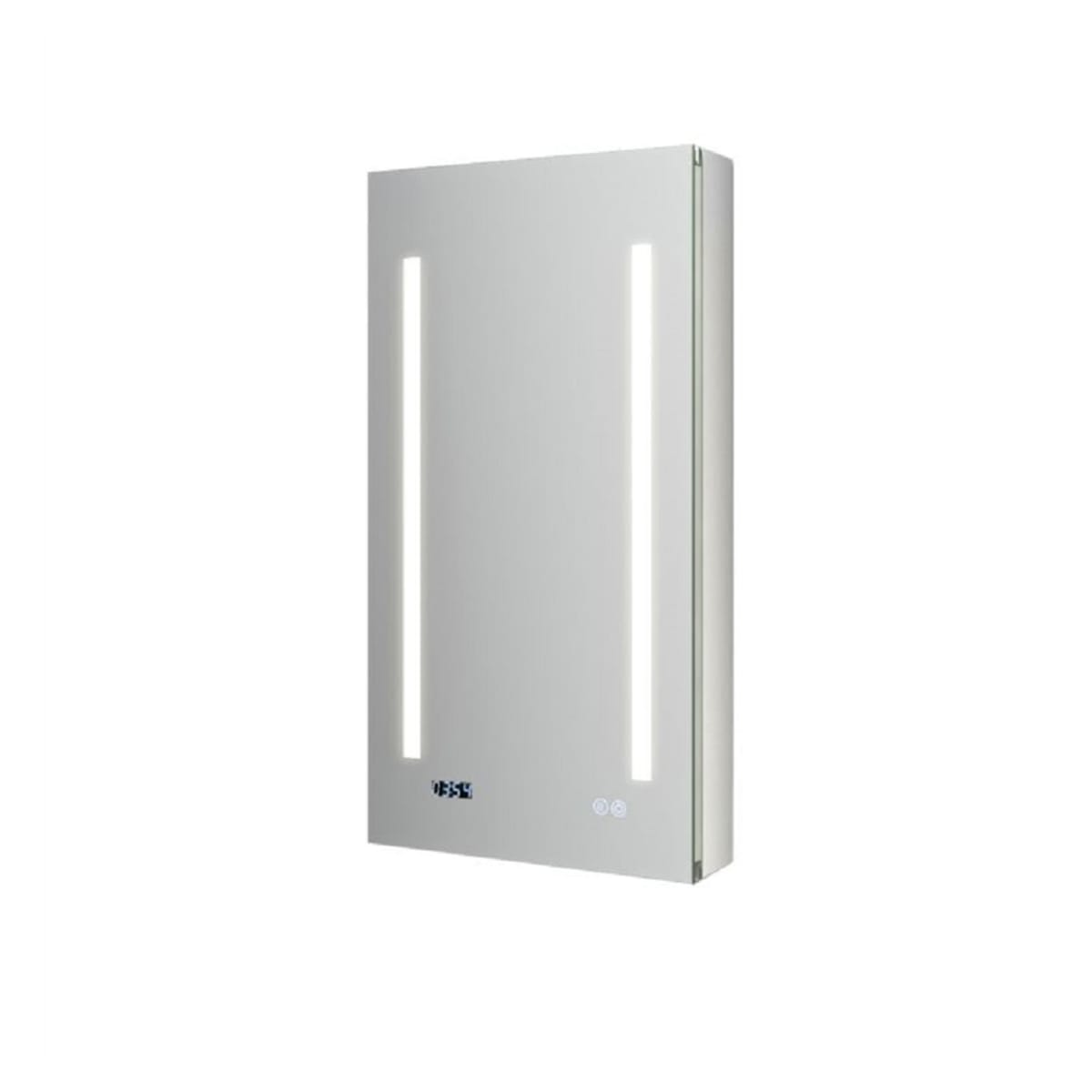 Tiempo 15" x 30" Lighted Frameless Single Door Medicine Cabinet