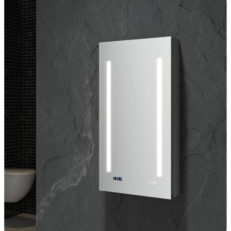 Tiempo 15" x 30" Lighted Frameless Single Door Medicine Cabinet - image 3