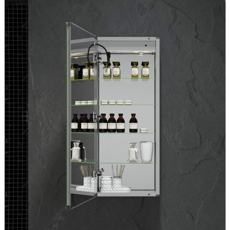 Tiempo 15" x 36" Lighted Frameless Single Door Medicine Cabinet - image 4