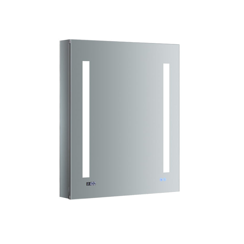 Tiempo 24" x 30" Lighted Frameless Medicine Cabinet with 3 Shelves and Defogger - Left Swing Door - image 1