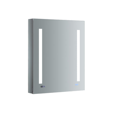 Tiempo 24" x 30" Lighted Frameless Medicine Cabinet with 3 Shelves and Defogger - Left Swing Door - image 1