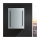 Tiempo 24" x 30" Lighted Frameless Medicine Cabinet with 3 Shelves and Defogger - Left Swing Door - image 5