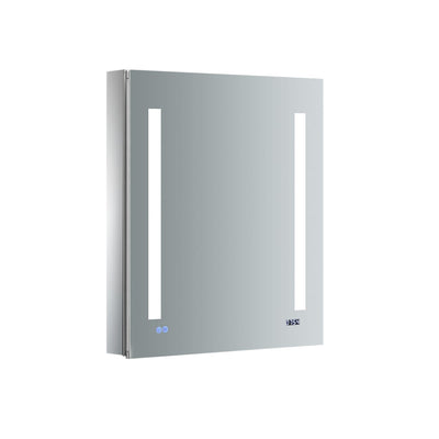 Tiempo 24" x 30" Lighted Frameless Medicine Cabinet with 3 Shelves and Defogger - Right Swing Door - image 1
