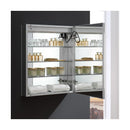 Tiempo 24" x 30" Lighted Frameless Medicine Cabinet with 3 Shelves and Defogger - Right Swing Door - image 9