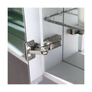 Tiempo 24" x 36" Lighted Frameless Medicine Cabinet with 4 Shelves and Defogger - Left Swing Door - image 4