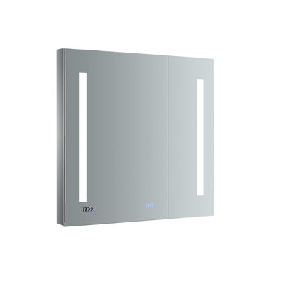 Tiempo 30" x 30" Lighted Frameless Medicine Cabinet with 3 Shelves and Defogger - image 1