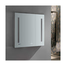 Tiempo 30" x 30" Lighted Frameless Medicine Cabinet with 3 Shelves and Defogger - image 6