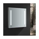 Tiempo 30" x 30" Lighted Frameless Medicine Cabinet with 3 Shelves and Defogger - image 8