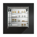 Tiempo 30" x 30" Lighted Frameless Medicine Cabinet with 3 Shelves and Defogger - image 13