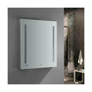 Tiempo 30" x 36" Lighted Frameless Medicine Cabinet with 4 Shelves and Defogger - image 6