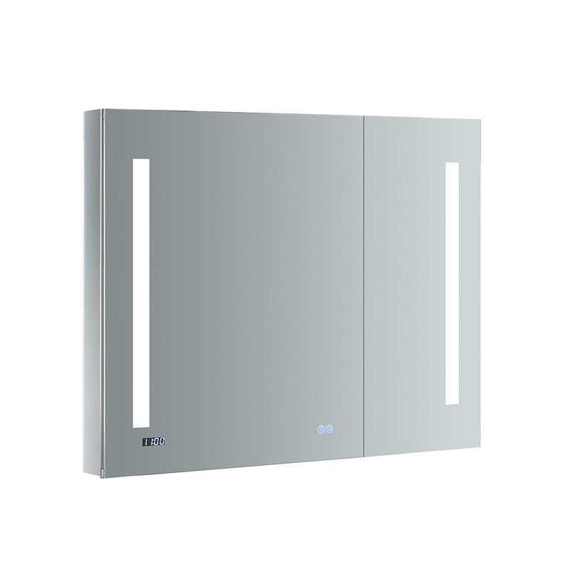 Tiempo 36" x 30" Lighted Frameless Medicine Cabinet with 3 Shelves and Defogger - image 1