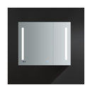 Tiempo 36" x 30" Lighted Frameless Medicine Cabinet with 3 Shelves and Defogger - image 8