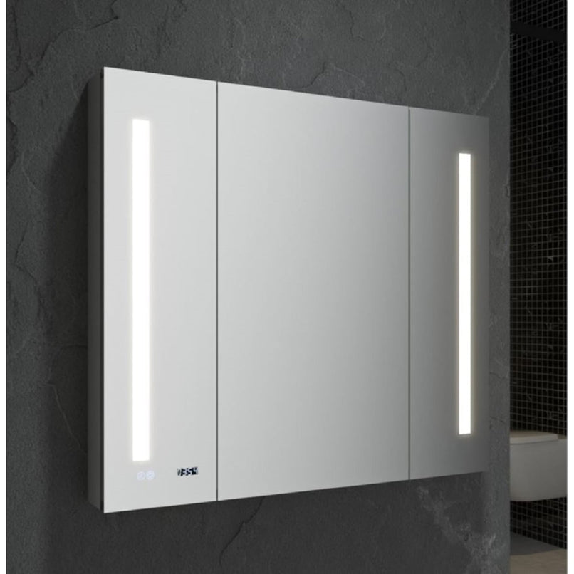 Tiempo 40" x 36" Lighted Frameless Triple Door Medicine Cabinet - image 3