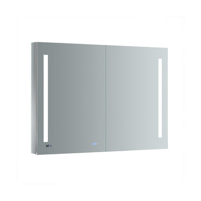 Tiempo 48" x 36" Lighted Frameless Medicine Cabinet with 4 Shelves and Defogger - image 1