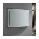 Tiempo 48" x 36" Lighted Frameless Medicine Cabinet with 4 Shelves and Defogger - image 6