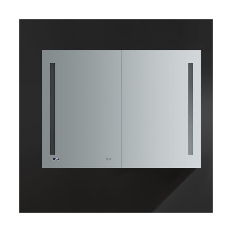 Tiempo 48" x 36" Lighted Frameless Medicine Cabinet with 4 Shelves and Defogger - image 7