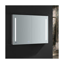 Tiempo 48" x 36" Lighted Frameless Medicine Cabinet with 4 Shelves and Defogger - image 8