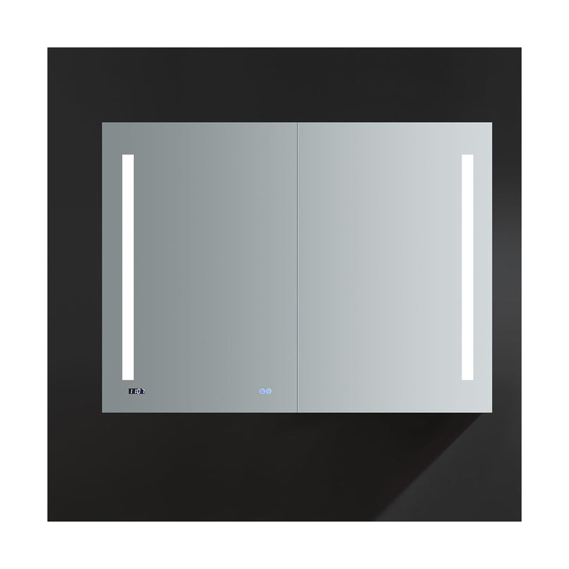 Tiempo 48" x 36" Lighted Frameless Medicine Cabinet with 4 Shelves and Defogger - image 9