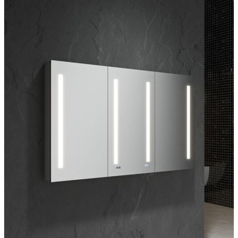 Tiempo 60" x 36" Lighted Frameless Triple Door Medicine Cabinet - image 3
