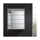 Spazio 24" x 30" Lighted Frameless Medicine Cabinet with 3 Shelves and Defogger - Left Swing Door - image 11