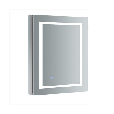 Spazio 24" x 30" Lighted Frameless Medicine Cabinet with 3 Shelves and Defogger - Right Swing Door - image 1