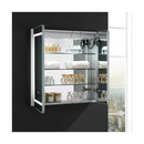 Spazio 30" x 30" Lighted Frameless Medicine Cabinet with 3 Shelves and Defogger - image 10