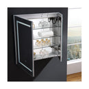 Spazio 30" x 30" Lighted Frameless Medicine Cabinet with 3 Shelves and Defogger - image 11