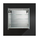 Spazio 30" x 30" Lighted Frameless Medicine Cabinet with 3 Shelves and Defogger - image 12