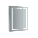 Spazio 30" x 36" Lighted Frameless Medicine Cabinet with 4 Shelves and Defogger - image 1