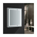 Spazio 30" x 36" Lighted Frameless Medicine Cabinet with 4 Shelves and Defogger - image 8